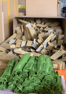 Camping organizado: Juego de cubiertos de bambú reutilizables | Elementos esenciales para acampar ecológicos: Juego de cubiertos de bambú con bolsas - Product Image 2