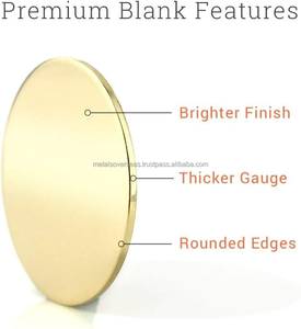 Plaque carrée vierge en laiton de qualité supérieure, épaisseur 3 mm, avec trou pour gravure, estampage manuel, fabrication de bijoux, projets d'artisanat DIY - Product Image 3