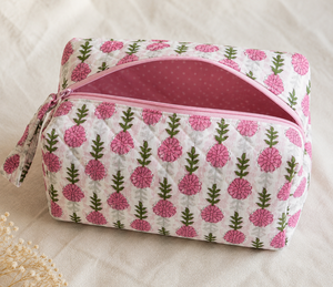 Reusable Eco Friendly Cotton Quilted Bold Striped Makeup <b>Bag</b> Cosmetic Pouch Travel <b>Toiletry</b> Organizer Custom Logo Wholesale - Product Image 6