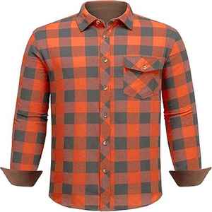 Camisa de franela de alta calidad y secado rápido, con teñido permanente de colores, estilo elegante con botones. - Product Image 1