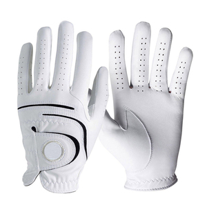 Guantes de Golf de Piel Cabretta al por Mayor, Transpirables, Antideslizantes, Blancos, con Logotipo Personalizado, Material Suave, Ajuste Completo, Guantes Deportivos de Golf - Product Image 3