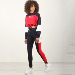 Conjuntos Deportivos de Dos Piezas Personalizados para Mujer, Trajes Deportivos, Ropa Deportiva Informal para Entrenamiento, Conjuntos Deportivos OEM de Nailon/Algodón - Product Image 3