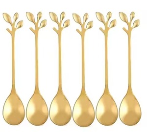 Unique Craft Metal <b>Tea</b> Spoon Stainless Steel <b>Coffee</b> Spoon <b>Sugar</b> Stirring Spoon Dessert Cutlery Dining Table - Product Image 5