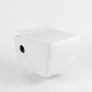 Inodoro de Cerámica Moderno ATOM de Una Pieza, Suspendido en la Pared, con Drenaje en Forma de P y Descarga por Gravedad, para Uso en Villas y Hoteles - Product Image 1