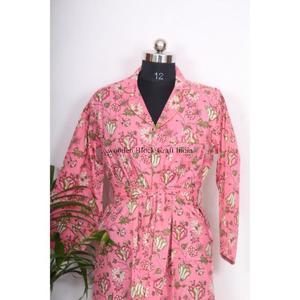 Robe Bohème en Coton pour Femme, Imprimé Floral, Chemise Décontractée avec Boutons, Grande Taille, Vêtement Quotidien Tendance - Product Image 4