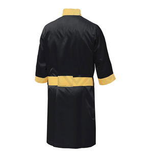 2026 Luxury High Quality Nylon Boxing Robe with Hood Custom Embroidery and Belted Design Eco-Friendly for Professional <b>Boxers</b> - Product Image 2
