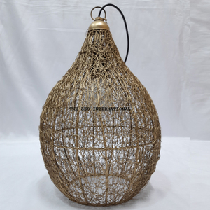 Lámpara Colgante de Alambre Metálico de Hierro, Ahorro de Energía, para Decoración de Techo de Hotel y Salón, Luces para Bodas - Product Image 1