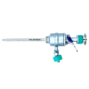 Premium Stainless Steel <b>Laparoscopic</b> Veterinary Trocar Manual Handle Reusable Durable Surgical <b>Instruments</b> for Animal Use - Product Image 1