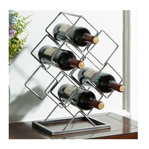 Modern Metal wine bottle Holder Wine Bottle Organizer Rack <b>Drink</b> Bottle Display rack <b>Stand</b> - Product Image 1