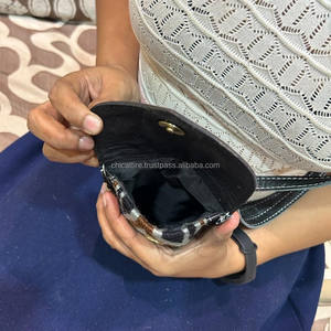 Nuevo Western Tooled Jacquard cuero teléfono Crossbody Sling monederos Vintage Multi Azteca tela único acolchado pequeño muñequera monederos - Product Image 6