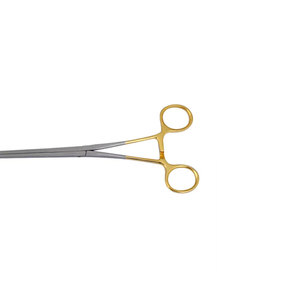 TC Hysterectomy <b>Clamp</b> 21cm Clamping Grasping Tissue Slightly Curved Gold-Plated Handles Orthopedic General Surgery Use - Product Image 5