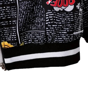 2023 blouson aviateur pour hommes de haute qualité personnalisé Stylye Bomber Offre Spéciale Sublimation décontracté porte laine et tissu matériel - Product Image 6