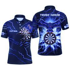 Custom Sublimated <b>Darts</b> Jersey Polo Shirt | Personalized Name & Team Logo Athletic Tee | High-Performance Moisture-Wicking Sport - Product Image 3
