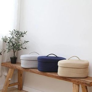 Customised Handwoven Best Jute Rope <b>Basket</b> Wholesale <b>Square</b> Woven Decorative Fruit <b>Storage</b> Organizer for Kitchen Bedroom - Product Image 4