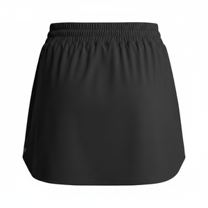 Jupe-short de pickleball personnalisée pour femme, unie, d'été, taille haute, avec logo frontal, en maille extensible, avec short intégré, pour la performance sur le terrain, OEM ODM - Product Image 2