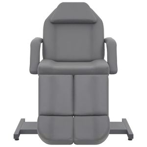 Sillón de Pedicura Grande de Hierro en Cuero Sintético Gris (100% PVC) - Product Image 2