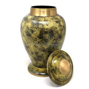 Wholesale Brass Cremation Urns for Human Ashes 10" Inch 200/220 Cubic Inch Capacity Customized <b>Memorial</b> <b>Keepsake</b> American Style - Product Image 3