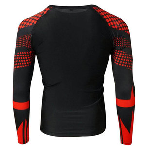 Chemise de compression pour homme, confortable, respirante, légère, coupe ajustée, écologique, antibactérienne, séchage rapide, pour l'entraînement et les activités de plein air - Product Image 6
