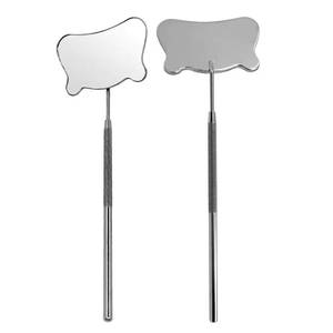 Professional Eyelash Extension <b>Mirror</b> | Stainless Steel Lash Inspection <b>Mirror</b> | Wall Mounted <b>Magnifying</b> Matte Beauty Tool - Product Image 1