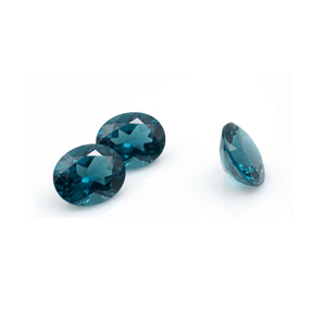 Atractiva piedra preciosa de topacio azul de Londres, forma ovalada, tamaño 7x5 mm, topacio azul suelto, corte facetado, piedra semipreciosa para joyería. - Product Image 1