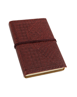 Geprägtes Leder-Notizbuch, Vintage-Schreibtagebuch, leeres Skizzenbuch mit elastischem Verschluss, Reisetagebuch, Geschenk für Männer und Frauen