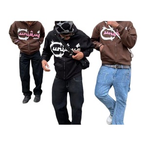 Sudaderas con Capucha Gruesas de Algodón para Hombre al por Mayor, Personalizadas con Impresión y Bordado, Sudaderas con Cremallera para Hombre - Product Image 2