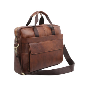 New Design Vintage Embossed Logo Leather Laptop <b>Bag</b> Waterproof PU Leather <b>Computer</b> Backpack Large Capacity Business Travel - Product Image 5