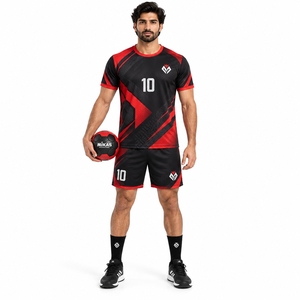 Ensemble deux pièces léger et confortable, idéal pour l'entraînement au handball : maillot et short de sport haut de gamme - Product Image 4