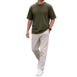 T-shirt court oversize en coton lavé 275 GSM, coupe boxy, épaules tombantes, style Hip Hop, directement de l'usine, fabricant OEM - Product Image 4