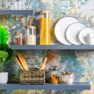 Nuevo Diseño: Tarro de Almacenamiento Acrílico con Tapa de Madera e Incrustaciones de Madreperla y Concha Marina, Contenedor de Alimentos de 150 ml de Capacidad, Utensilios Clásicos para Especias - Product Image 4