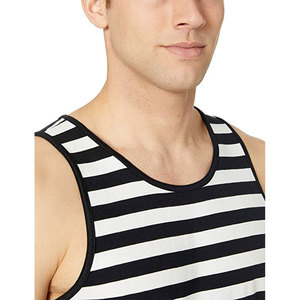 Tissu côtelé doux, léger et respirant avec un toucher extensible, débardeur de compression musculaire pour la musculation. - Product Image 2