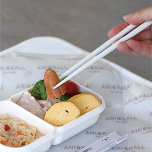 ANIBALL Fabriqué au Japon Baguettes pour enfants en bois naturel antibactériennes avec étui animal, compatibles lave-vaisselle, résistantes à la chaleur 100°C, 205mm - Product Image 3
