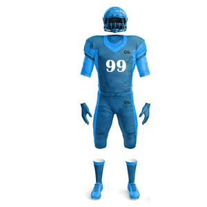 ชุดยูนิฟอร์มอเมริกันฟุตบอลคุณภาพพรีเมียม สะท้อนแสง ระบายอากาศได้ดี ออกแบบเองได้ตามต้องการ ผลิตจากโพลีเอสเตอร์ 100% รับผลิตตามสั่ง ขั้นต่ำ 100 ชุด - Product Image 2