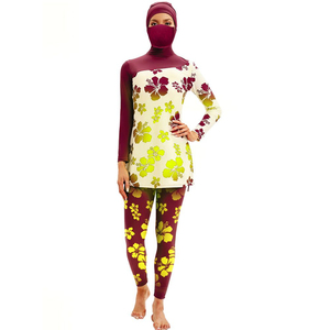 Customize Muslim Swimwear Women Burkini Set <b>Full</b> <b>Coverage</b> Burkini <b>Swimsuit</b> One-piece Spandex/Nylon High Cut Crystal Quick Dry - Product Image 1