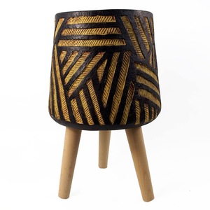 Minimalist Design Aluminium Design Gold&black Flower <b>Vase</b> For Home Decor Living Decor Wedding Decor - Product Image 2