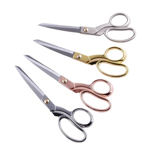 กรรไกรช่างตัดเสื้อสแตนเลสสำหรับงานหนักชุบเงิน10นิ้วสามารถปรับแต่งได้ - Product Image 5