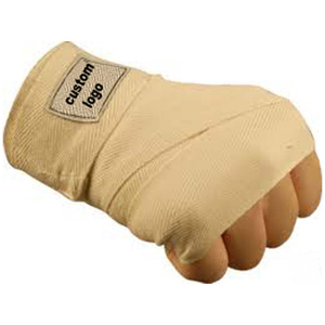 Boxing & MMA Hand Wraps with Custom Elastic Band 100% Cotton Breathable Eco-Friendly Unisex Custom Logo & Color - Product Image 1