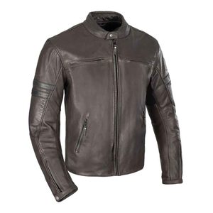 Genuine Cowhide Leather Motorcycle <b>Jacket</b> for Men OEM Supplier Fashionable and Protective <b>Biker</b> Outerwear OEM Design - Product Image 2
