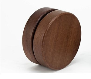 Cenicero de Madera de Nogal Real de 3 Partes, Cenicero para Fumar Cigarrillos al Aire Libre con Tapa a Prueba de Olores - Product Image 3