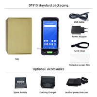 Dispositivo PDA Industrial con Sistema Android 4G, Lector RFID, Escáner de Códigos de Barras 2D Rápido, para Uso en Almacenes