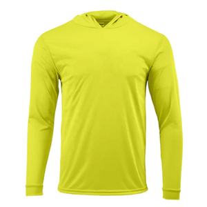 Hombres Sun Skin Protection T-Shirt Sudadera con capucha de manga larga al aire libre de poliéster con capucha - Product Image 2