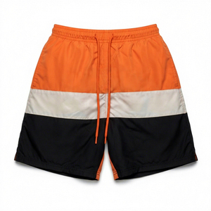 <b>Mens</b> Solid Color Swim Shorts Quick Dry Beach <b>Trunks</b> Elastic Waist Lightweight Breathable Pool Shorts With Pockets Summer Water - Product Image 1