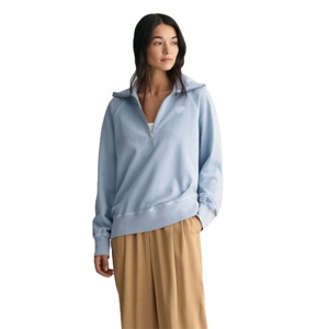 Abordable Sunfaded Half Zip Sweatshirt pour femmes-Haute qualité, confortable et parfait pour un usage quotidien - Product Image 1