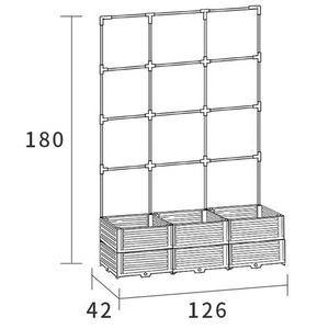 Nouvelle jardinière surélevée en acier revêtu de PE pour légumes et fleurs - Product Image 3