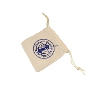 Pochette en coton à cordon, motif phases de lune et étoiles, style religieux, sac cadeau de mariage pour bijoux et emballage de pierres - Product Image 5