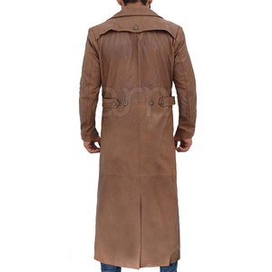 Abrigo de cuero para hombre de color sólido, informal, cálido para invierno, recién llegado, a bajo precio, abrigo de cuero de moda para hombre. - Product Image 3