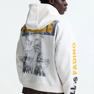 Sweat à capuche surdimensionné pour homme, personnalisable, en molleton épais, style streetwear, vente en gros - Product Image 1