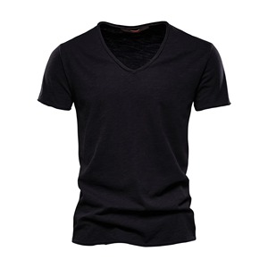 T-shirt personnalisé de haute qualité, streetwear, t-shirt en coton uni, coupe ample, coupe slim, impression de qualité supérieure, t-shirt pour homme - Product Image 3