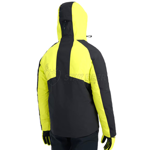 Veste de ski à capuche pour homme, bicolore, imperméable, isolation synthétique, fermeture éclair, vêtements d'hiver pour l'extérieur - Product Image 3