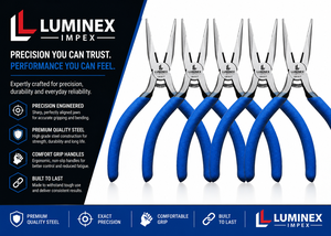 LUMINEX IMPEX LUB=113 <b>Long</b> <b>Nose</b> Stainless Steel Lightweight Jewelry Making Polishing Pliers - Product Image 4